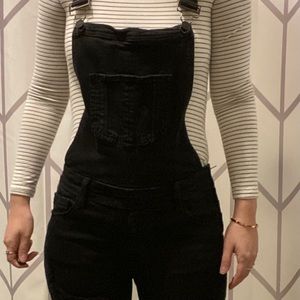 Carly Jean Los Angeles-  distressed overalls